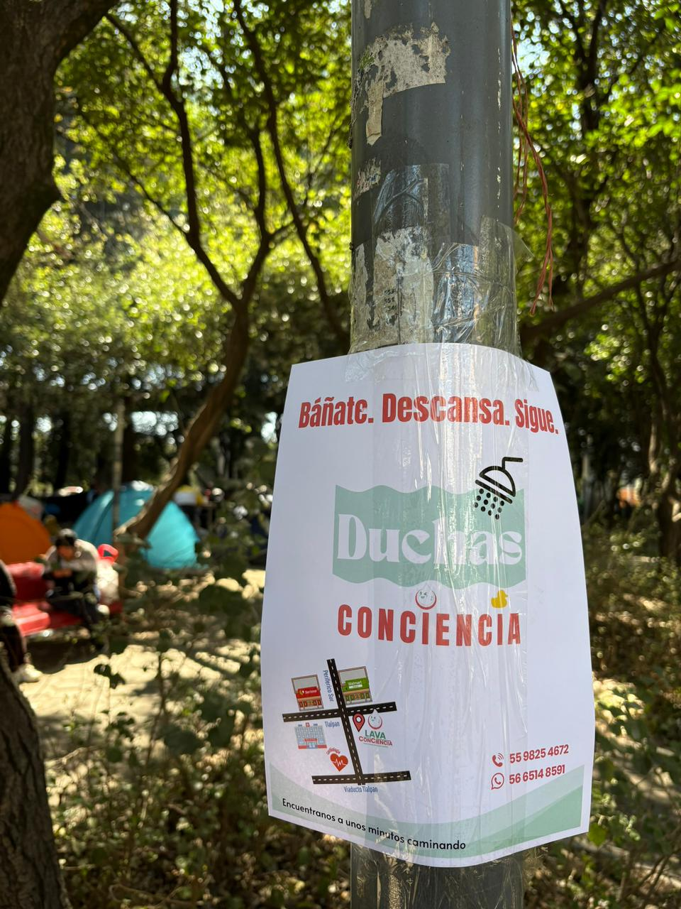 Información de duchas privadas